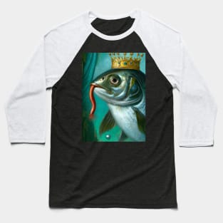 Fish with a Crown Baseball T-Shirt